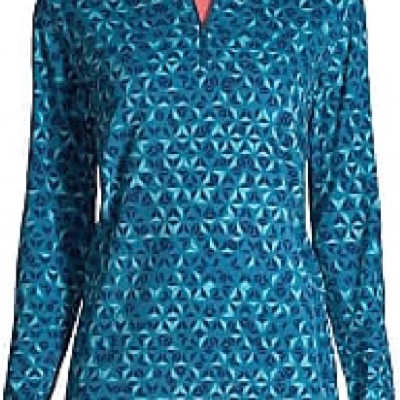 NWT Lands End 1\4 Zip Fleece Size M - Picture 2 of 8